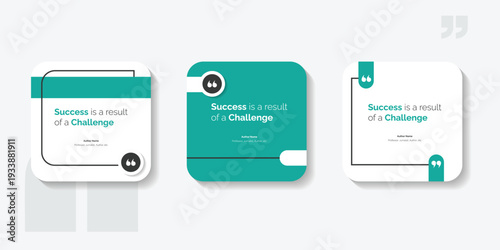 Set Bubble testimonial banner, quote, infographic. Social media post template designs for quotes. Empty speech bubbles, quote bubbles and text box