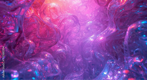 Vibrant abstract background with swirling purple and pink liquid