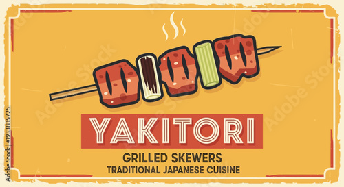 Yakitori Grilled Skewers Traditional Japanese Cuisine Food