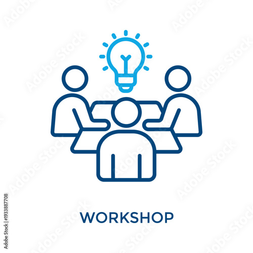 Tableau sur toile Workshop Icon Outline Color Style