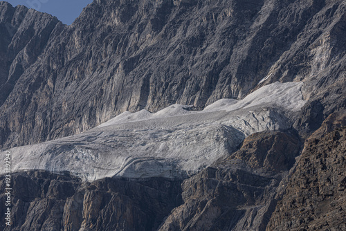 Glacier along Icefields Parkway, Canada