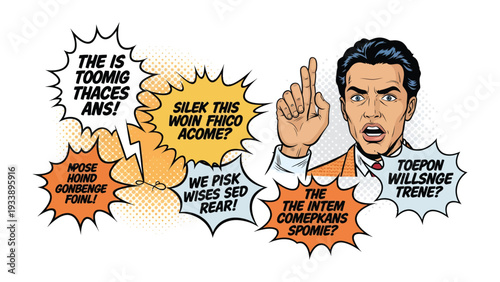 Comic strip illustration : A dynamic comic strip style illustration captures the intensity of a serious conversation, employing bold lines, vibrant colors, and speech bubbles to showcase dialogue.