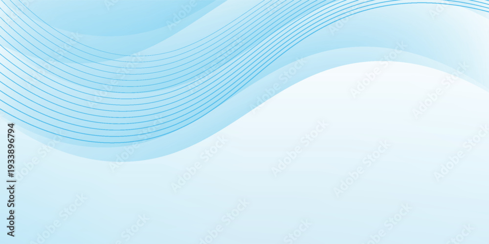 Obraz premium Abstract white and blue curved ray background with a futuristic hi technology lighting effect sparkle