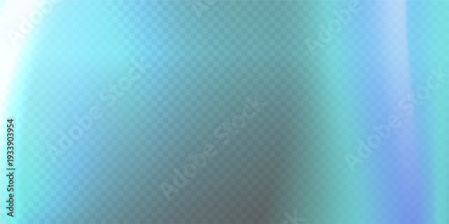 Film lens effect on black transparent background and teal blue colors. Camera leak filter and light overlay effect with grain for mobile photo, aurora northern lights with green lens flare bokeh bg.