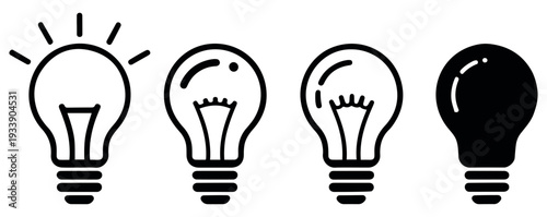 Print Creative thinking line icon black creativity vector icons