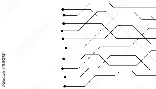 Abstract futuristic circuit board Illustration, Circuit board with various technology elements. Circuit board pattern for technology background. Vector illustration