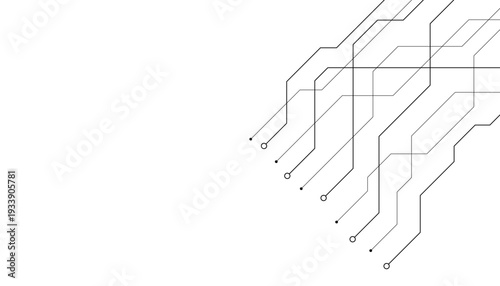 Abstract futuristic circuit board Illustration, Circuit board with various technology elements. Circuit board pattern for technology background. Vector illustration