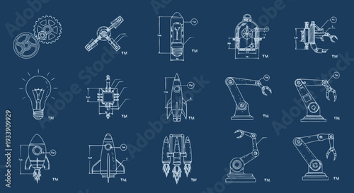 Industrial Robot Parts and Machinery Components.
