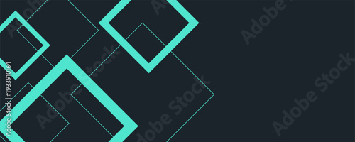 Stylish dark backdrop with luminous square outlines creating a dynamic and contemporary visual effect.