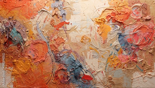 abstract oil painting background with brush strokes , background wallpaper image photo