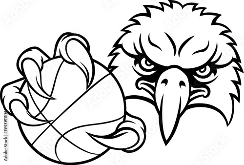An eagle or hawk or falcon ...