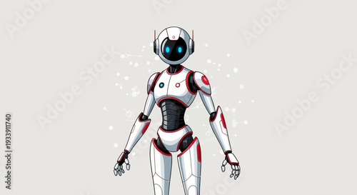 Futuristic Robot Character
