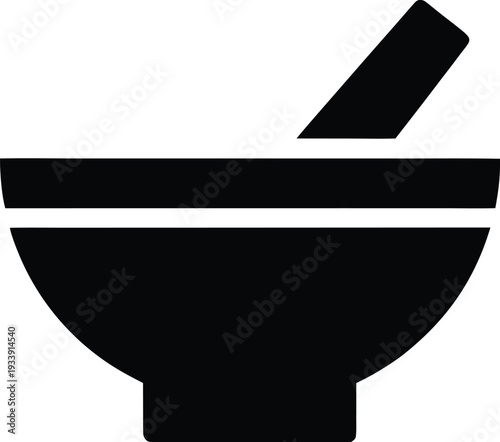 facial steam bowl silhouette vector illustration on transparent background