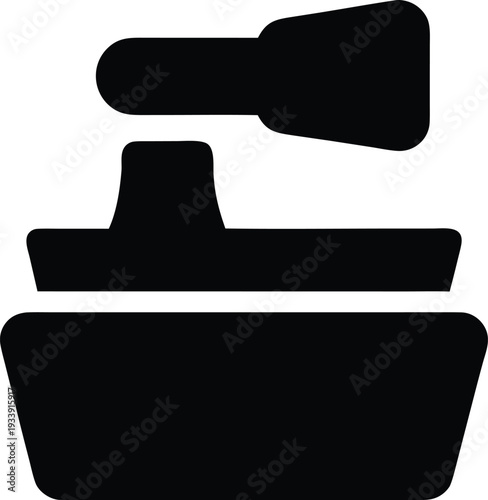 beauty app interface icon silhouette vector illustration on transparent background