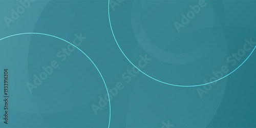 Smooth turquoise gradient backdrop featuring overlapping circles and subtle outlines for a contemporary look.