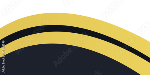 Premium abstract wave composition combining dark navy tones and metallic gold for a classy visual look