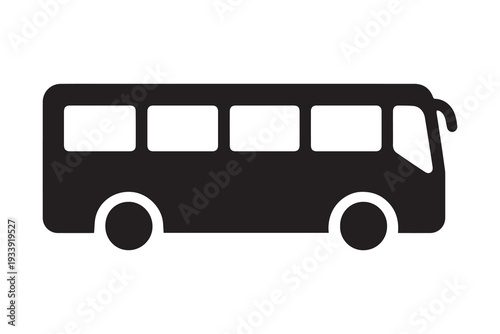 Bus silhouette illustration