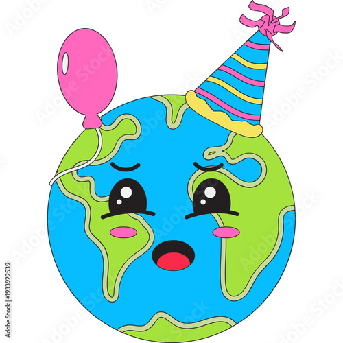 Sad Earth Birthday Cartoon