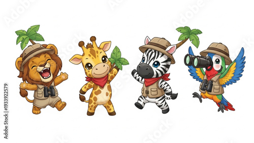 Cute Fantasy Creatures Collection: Unicorn Kitten, Bunny, Dragon, Fox