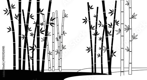 Bamboo Forest Silhouette