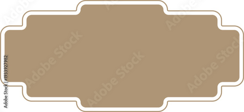 Vintage label retro frame certificate, badge. Elegant banner stamp.