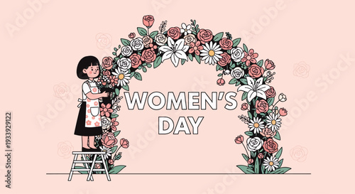 International Women Empowerment Celebration 8 March Colorful Graphic