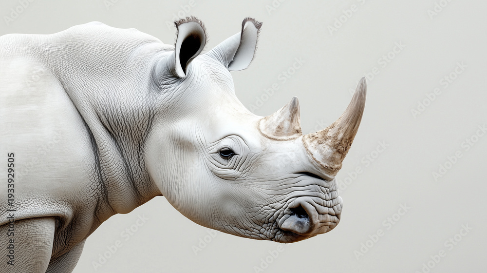 Obraz premium rhino head isolated