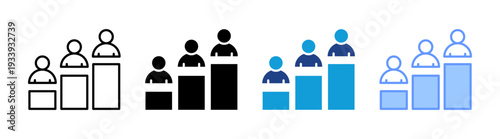 Winner icon set multiple style collection