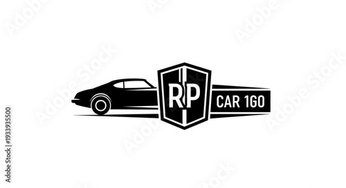 Classic Car Logo Design with RP Car 160 Emblem.