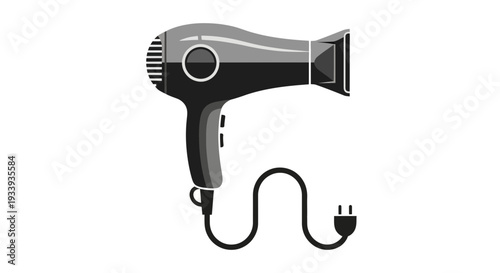 Modern Hair Dryer Appliance for Styling and Grooming.