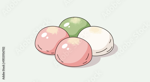 Japanese Mochi Sweets Assortment