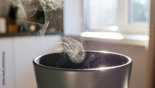 Fresh Black Coffee Ceramic Cup