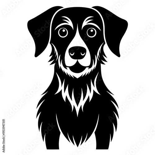  T-shirt design dog vector 