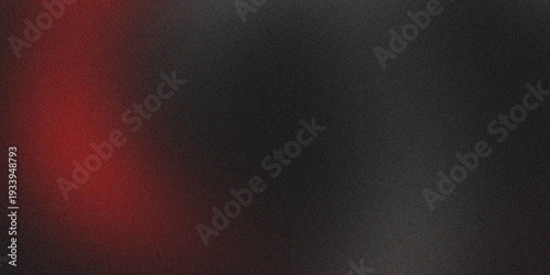 Schilderij op canvas Monochromatic dark abstract background featuring subtle red glow against deep ch