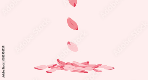 Falling Cherry Blossom Petals