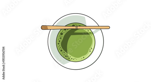 Matcha Green Tea Powder with Bamboo Whisk and Bowl