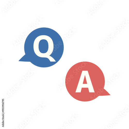 質問と答えの吹き出しマーク