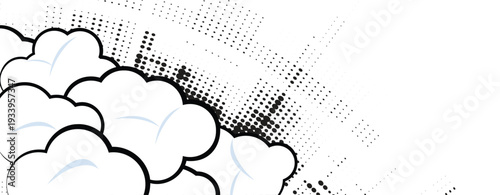 Abstract cloud concept technology background and data network security