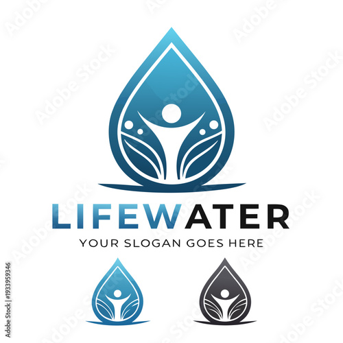 LIFE WATER Logo Design