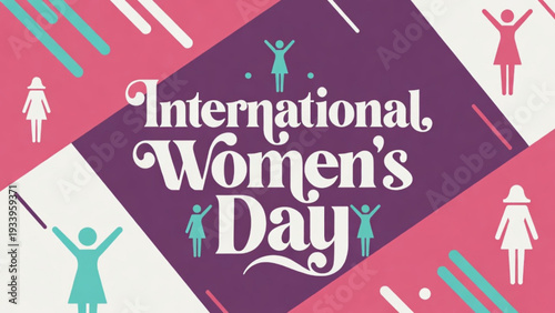 International Women’s Day Greeting Design with Stylish Woman Illustration
