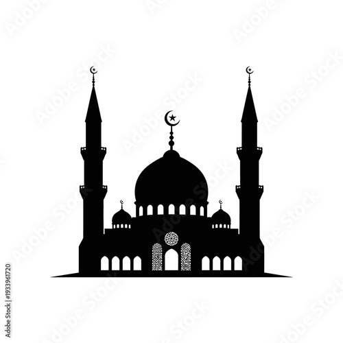 Famous Turkish and Asian architecture featuring a marble dome and minaret at a historic religious monument landmark in Istanbul and Agra