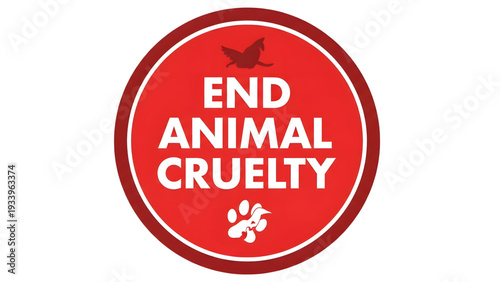 End Animal Cruelty Logo Design for Animal Welfare Organizations