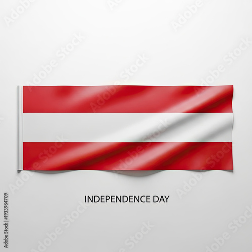 The Austrian flag waving on Independence Day with a white background isolated on white background Free Download The Austrian flag waving on Independence Day with a white background isolated on white background - GFXLoad