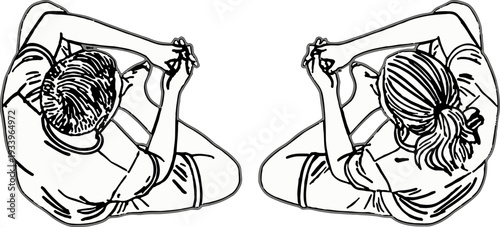 Yoga Pose Illustration
