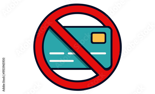 Red circle with diagonal line over a blue smartphone with a yellow S I M card slot