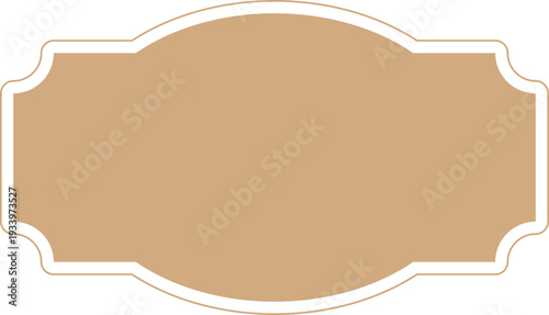 Vintage label, certificat border. Elegant retro frame, decoration