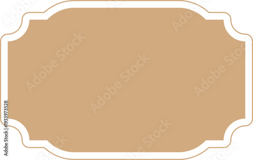 Vintage label, certificat border. Elegant retro frame, decoration