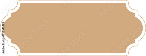 Vintage label, certificat border. Elegant retro frame, decoration