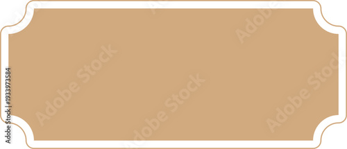 Vintage label, certificat border. Elegant retro frame, decoration