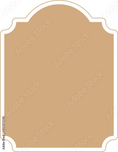 Vintage label, certificat border. Elegant retro frame, decoration